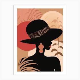 Silhouette Of A Woman 12 Art Print