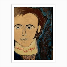 Andy Kaufman wrestling  Neck Brace  Art Print