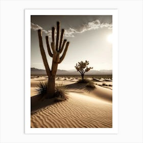 Joshua Tree In The Desert Art Print