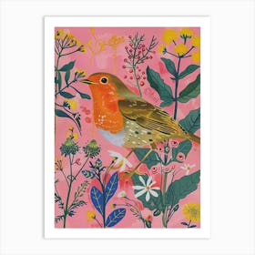 Spring Birds Robin 3 Art Print