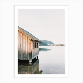 Lakeside Fishing Cabin Art Print