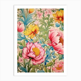 Wallpaper Floral Pattern 18 Art Print