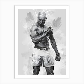 Kamaru Usman Art Print