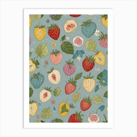 Strawberry Whimsy Art Print