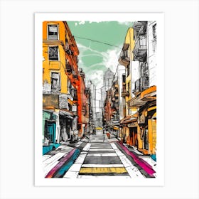 Street In San Francisco Art Print