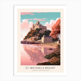 St Michael S Mount Cornwall United Kingdom Travel Poster Art Print