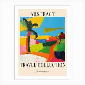 Abstract Travel Collection Poster Dominican Republic 1 Art Print