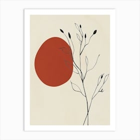 Sun And The Tree Art Print