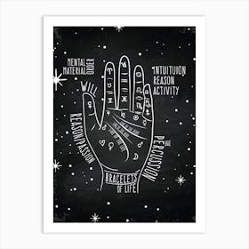 Hand Of The Tarot - Astrology poster Art Print