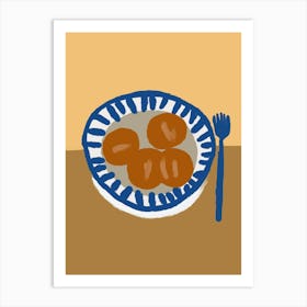 Plate Of Food Art Print