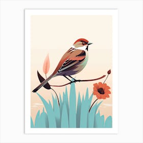 Bird On A Branch 1 Art Print