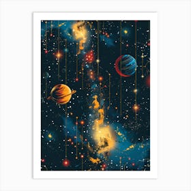 Space painting Art Print