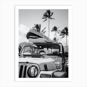 Surf Car 4x4 Offroad Beach Cruiser California Art Print