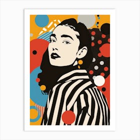 Pop art Woman Art Print