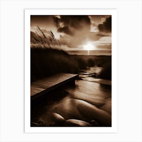 Sunset At The Beach 715 Art Print