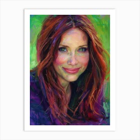 Julianne Moore Portrait Art Print