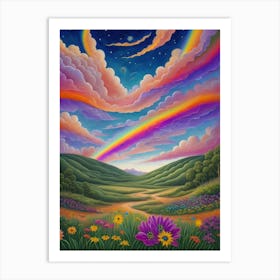 Rainbow In The Sky Art Print