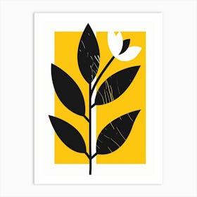 Flower On A Leaf Art Print