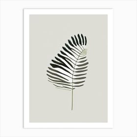 Buttonquail Fern Simplicity Art Print