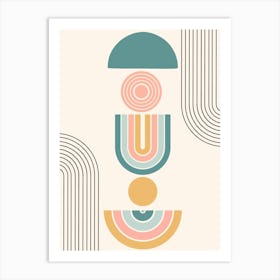 Abstract Geometric Pattern 1 Art Print