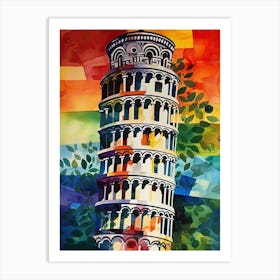 Tower Of Pisa Henri Matisse Style 4 Art Print