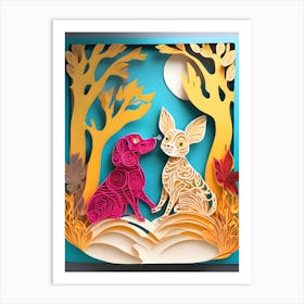 Paper Cut Art-Reimagined 4 Art Print