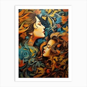 Mother And Daughter Art Print