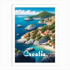 Croatia Islands Art Print