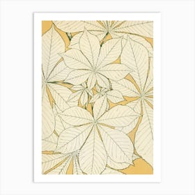 Apricot Leaves Art Print