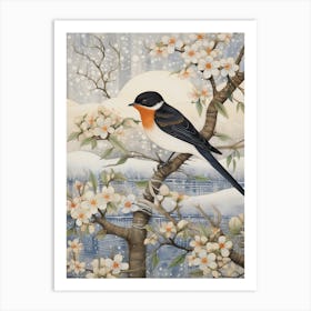 Winter Bird Painting Barn Swallow 1 Art Print