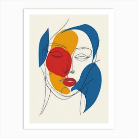 Face Of A Woman 36 Art Print