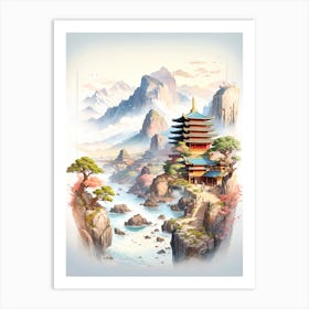 Asian Landscape 1 Art Print