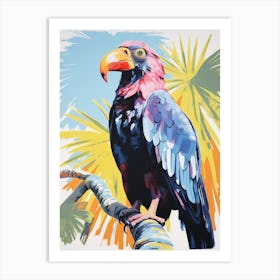 Colourful Bird Painting California Condor 4 Art Print