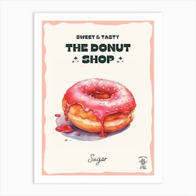 Sugar Donut The Donut Shop 1 Art Print