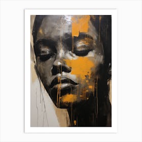 'Black And Yellow' Art Print