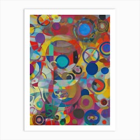 Abstract Circles 6 Art Print