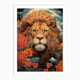 Lion Of The Night Art Print