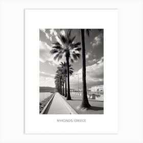 Poster Of Palma De Mallorca, Spain, Photography In Black And White 3 Art Print