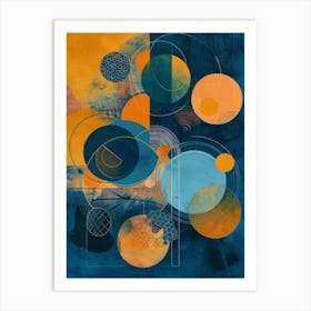 Abstract Circles 62 Art Print