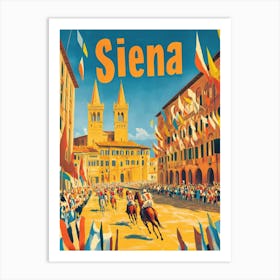 Aihrgdesign A 1970s Inspired Travel Poster For Siena Depictin 6e22a87d 79e0 4960 80fc 239c1935b040 2 Art Print