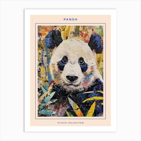 Kitsch Panda Collage 4 Poster Art Print