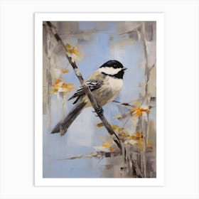 Bird Painting Carolina Chickadee 3 Art Print
