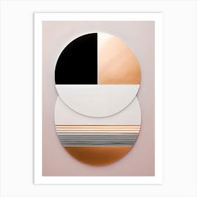 Duality of Symmetry: Digital Geometric Abstraction Artwork Art Print