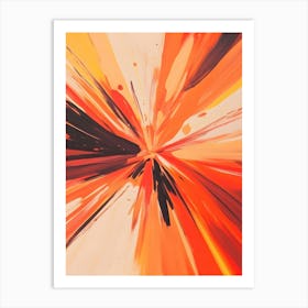 Orange Burst Art Print