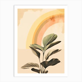 Bohemian Rainbow Plant Art Print