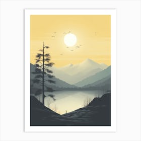 Sunset Landscape 3 Art Print