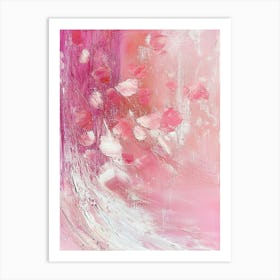 Abstract Of Pink Flowers Art Print