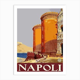 Naples, Italy, Medieval Architecture Art Print