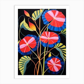 Morning Glory 3 Hilma Af Klint Inspired Flower Illustration Art Print