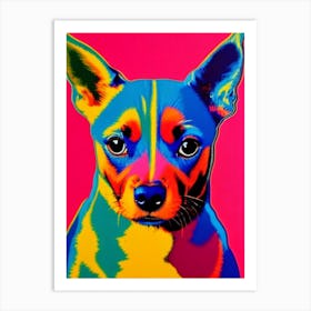 Miniature Pinscher Andy Warhol Style Dog Art Print